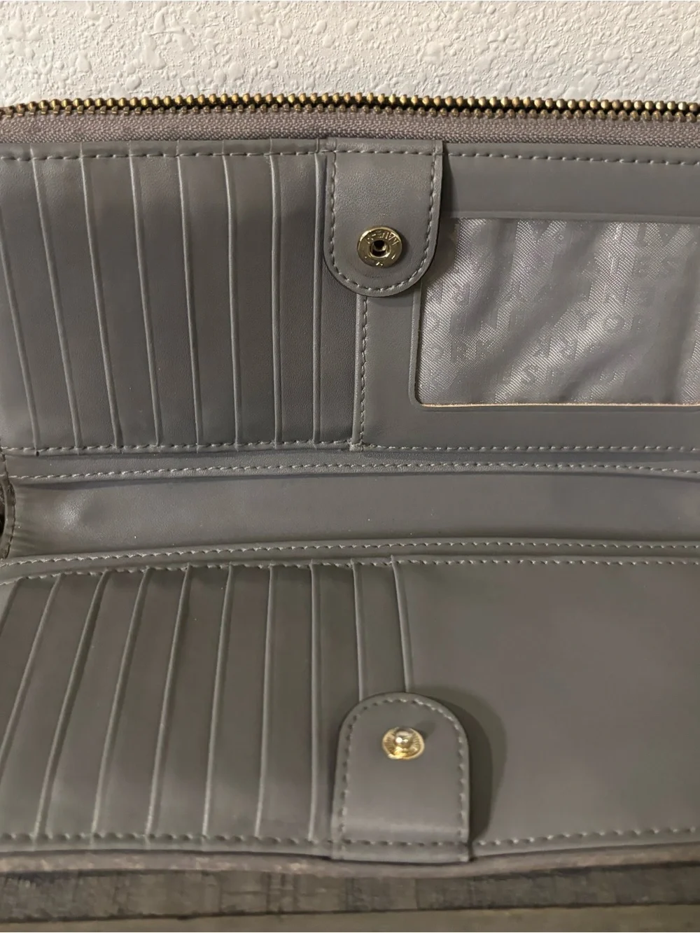 Pebbled Leather Shoulder Bag in Taupe